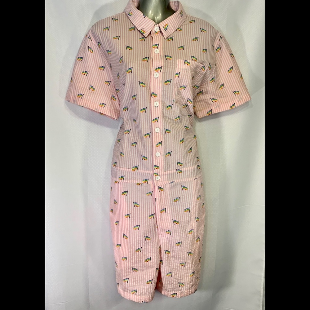 Mad Engine Unisex Jumpsuit Rainbow Flag Pride LGBT